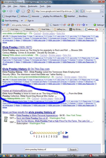 history elvis google page 1