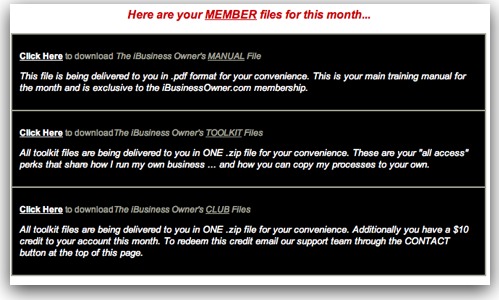 ibusiness owner review contents screen shot