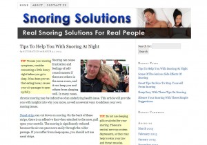 Snoring Solutions Site