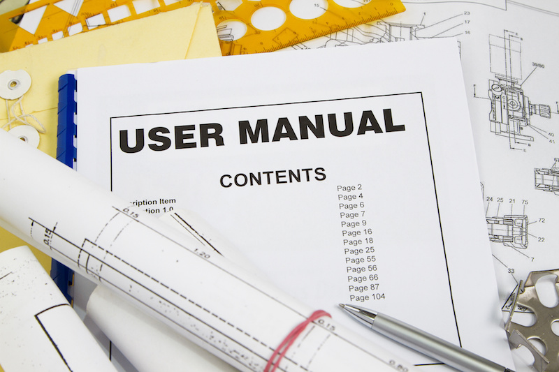 best year ever User manual guide brochure with blueprint and pencil