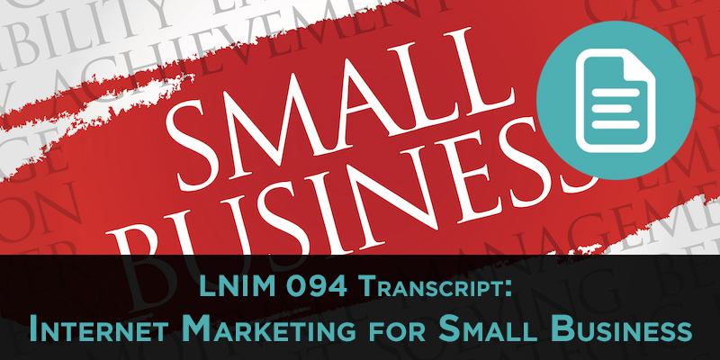 Small Business Website: LNIM094 Transcript