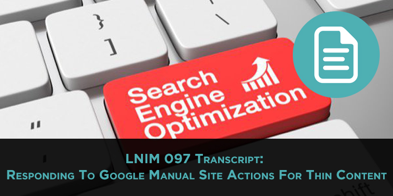 LNIM097 Transcipt: Google Manual Site