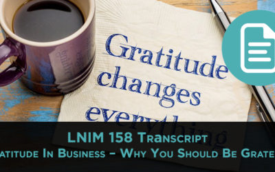 LNIM 158 Transcript: Gratitude in Business & Amazon FBA Wholesale Pricing